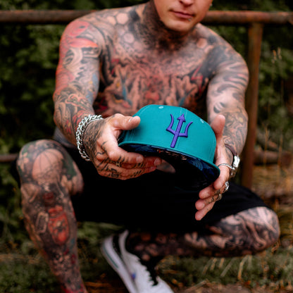 Cappellino Triton Snapback - Blu verde acqua