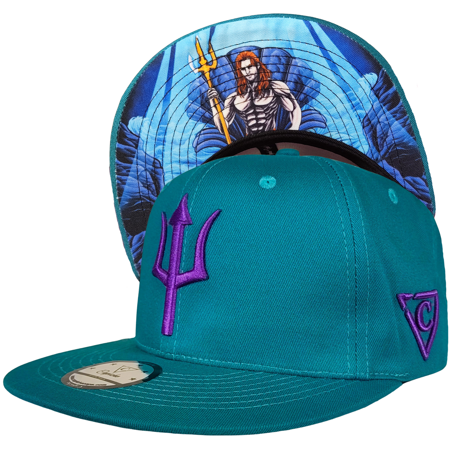 Cappellino Triton Snapback - Blu verde acqua