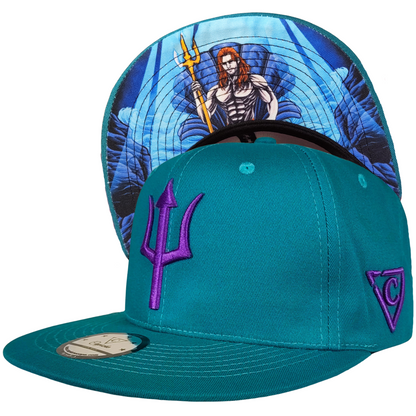 Cappellino Triton Snapback - Blu verde acqua