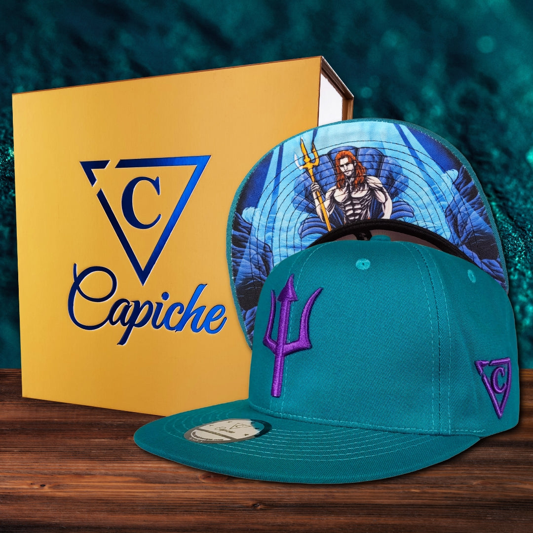Cappellino Triton Snapback - Blu verde acqua