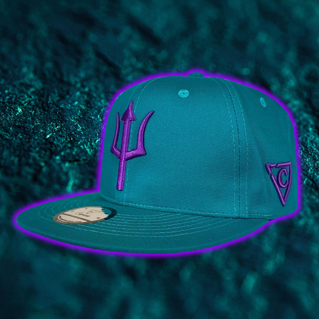 Cappellino Triton Snapback - Blu verde acqua
