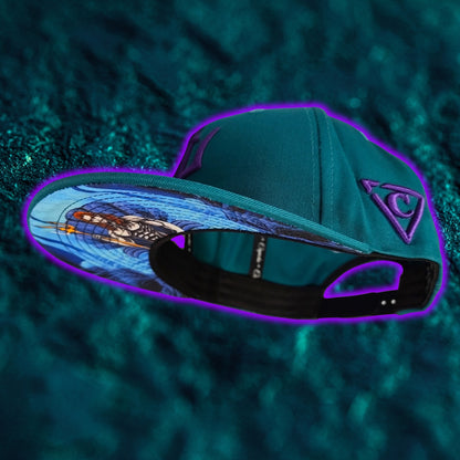 Cappellino Triton Snapback - Blu verde acqua