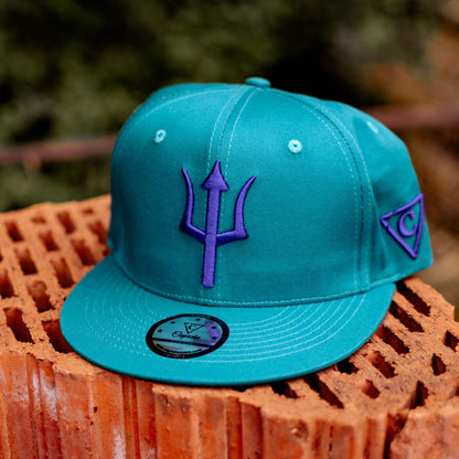 Cappellino Triton Snapback - Blu verde acqua