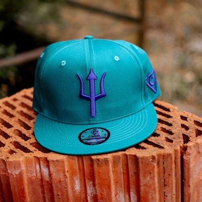 Cappellino Triton Snapback - Blu verde acqua