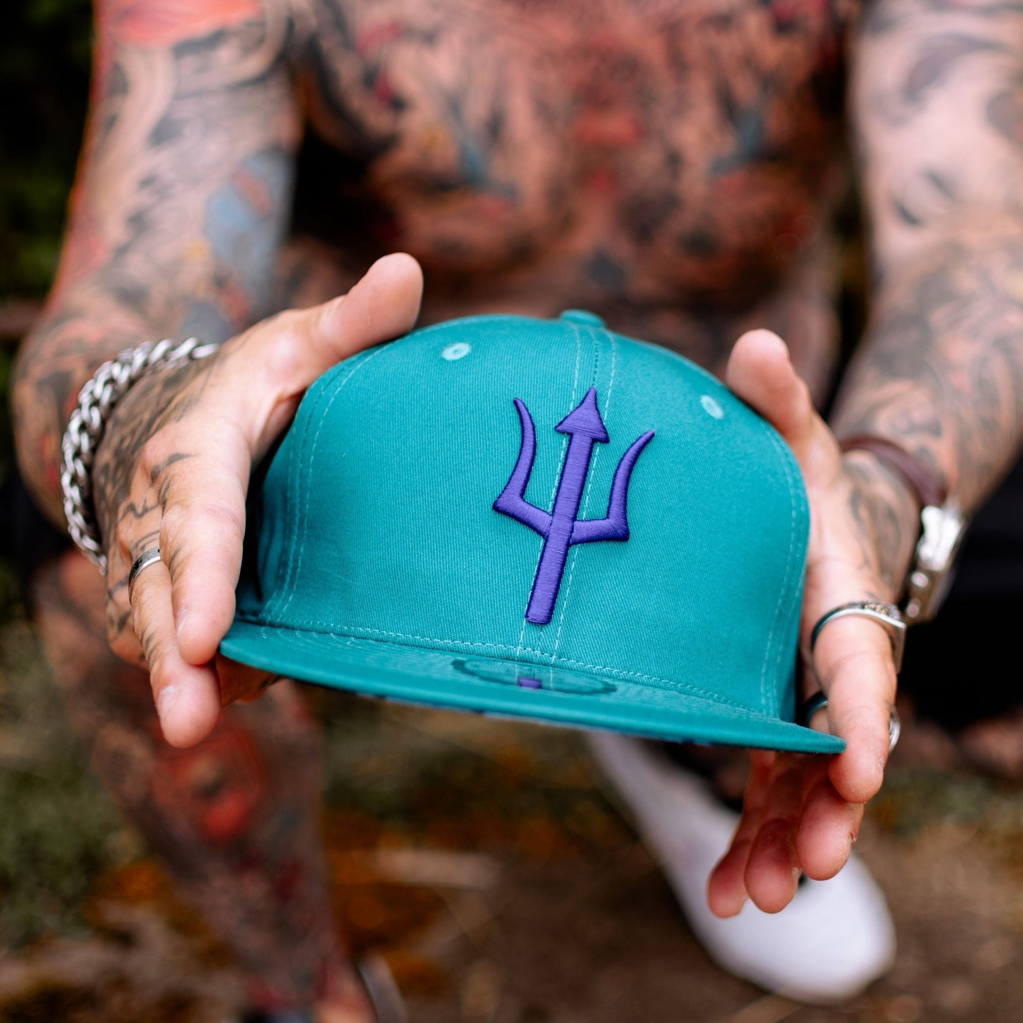 Cappellino Triton Snapback - Blu verde acqua