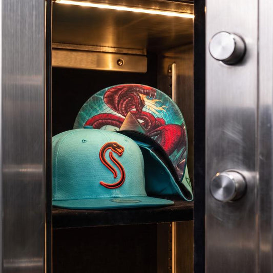 Fire Snake Snapback - Blauw