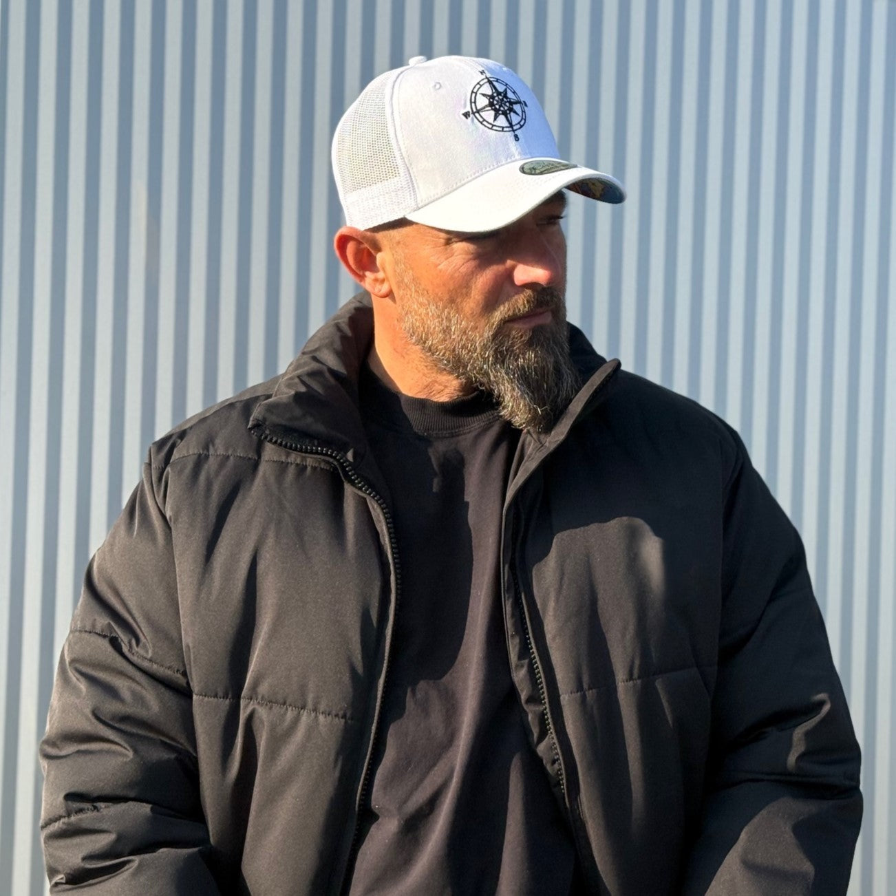 Treasure Map Trucker Cap - White