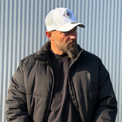 Treasure Map Trucker Cap - White