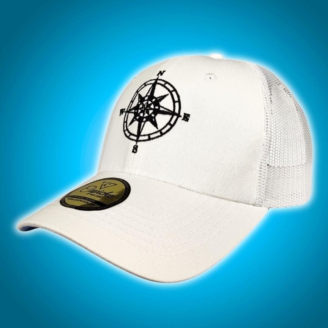 Treasure Map Trucker Cap - White
