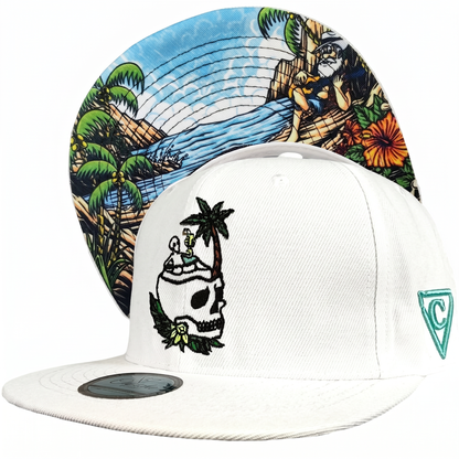 LIMITED EDITION Laid Back Summer Snapback - White