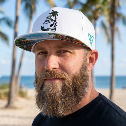 LIMITED EDITION Laid Back Summer Snapback - White