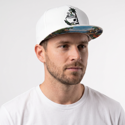 LIMITED EDITION Laid Back Summer Snapback - White