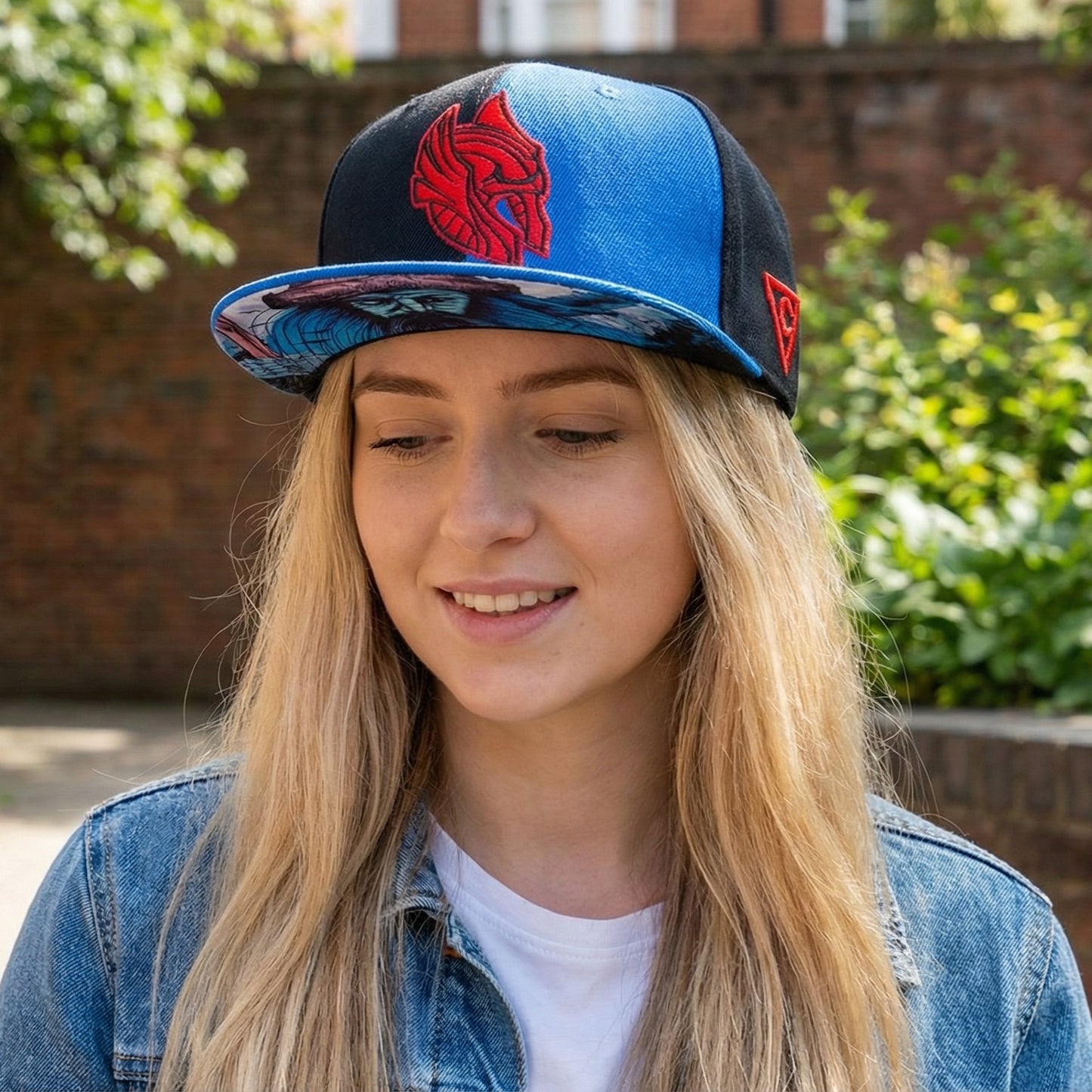 Casquette Odin Snapback - 50/50 Noir/Bleu