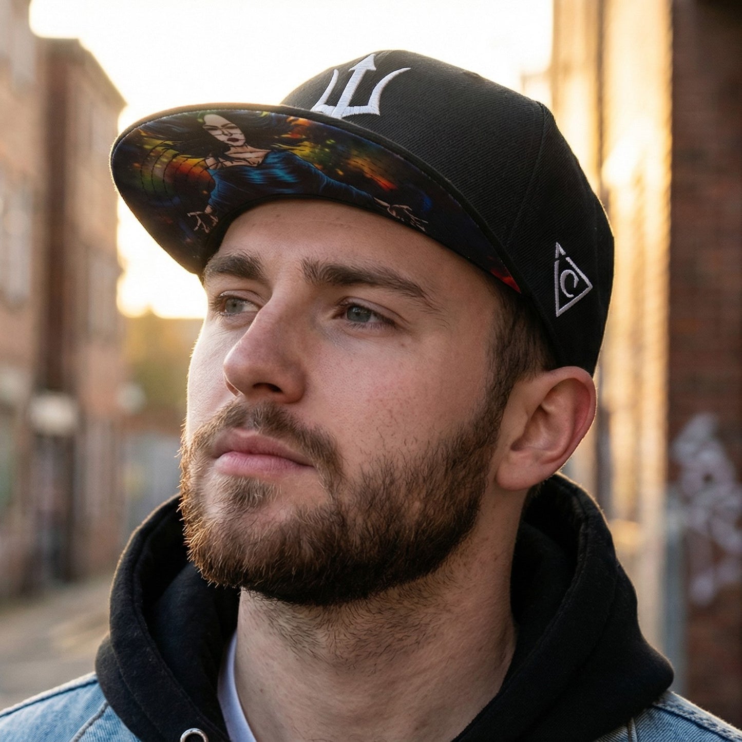 Snapback Achlys - czarny