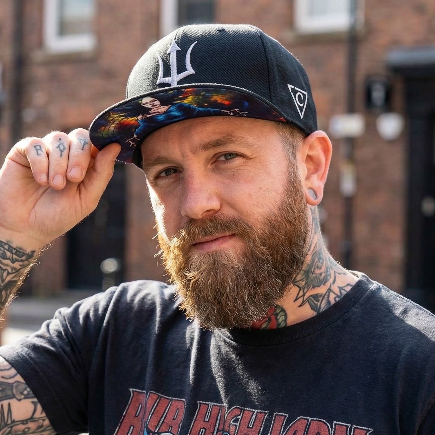 Snapback Achlys - czarny