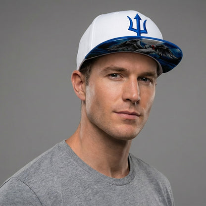 Snapback Cycnus - biało-niebieski