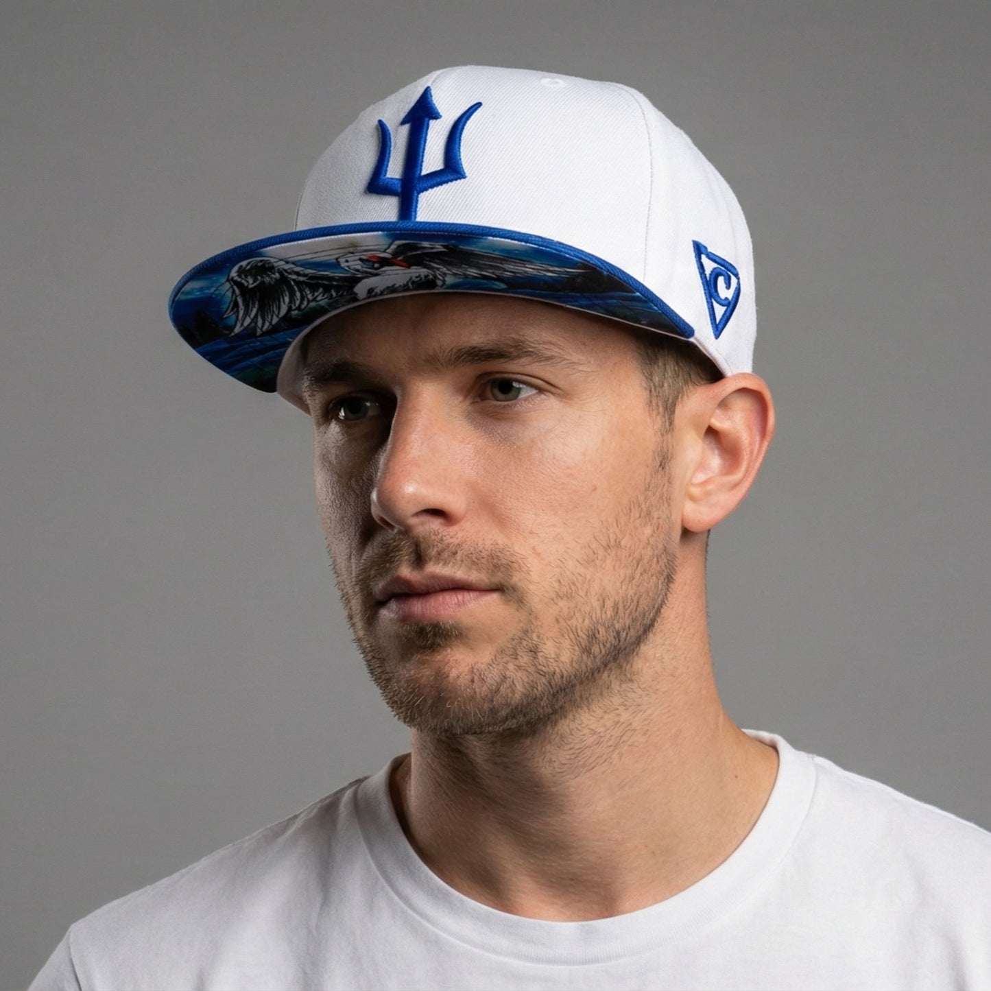 Snapback Cycnus - biało-niebieski