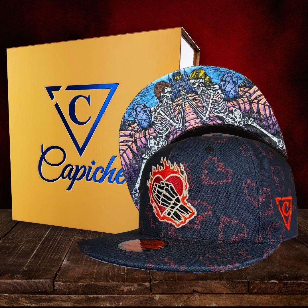 LIMITED EDITION My Forever Valentine Snapback - Midnight Blue/Red Hearts