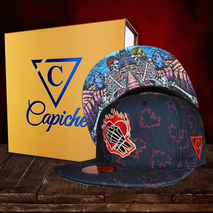 LIMITED EDITION My Forever Valentine Snapback - Midnight Blue/Red Hearts