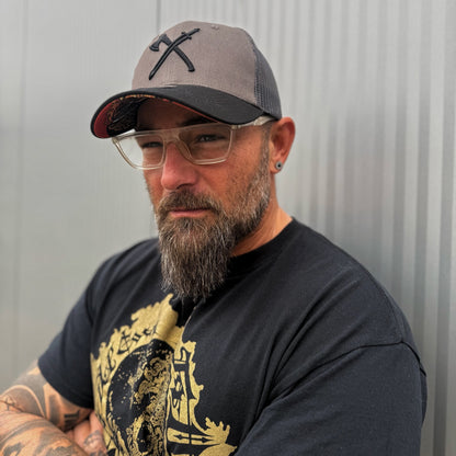 Viking Trucker Cap - Dark Grey/Black