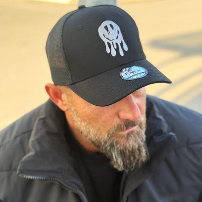 Wall Drawing Trucker Cap - Black