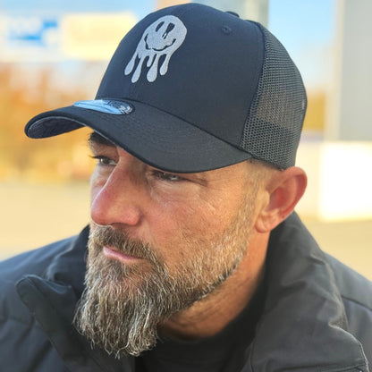 Wall Drawing Trucker Cap - Black