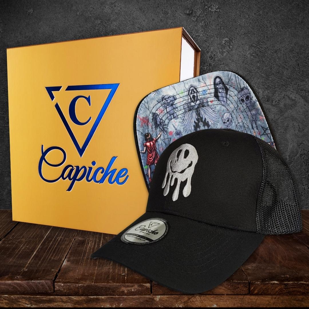 Wall Drawing Trucker Cap - Black