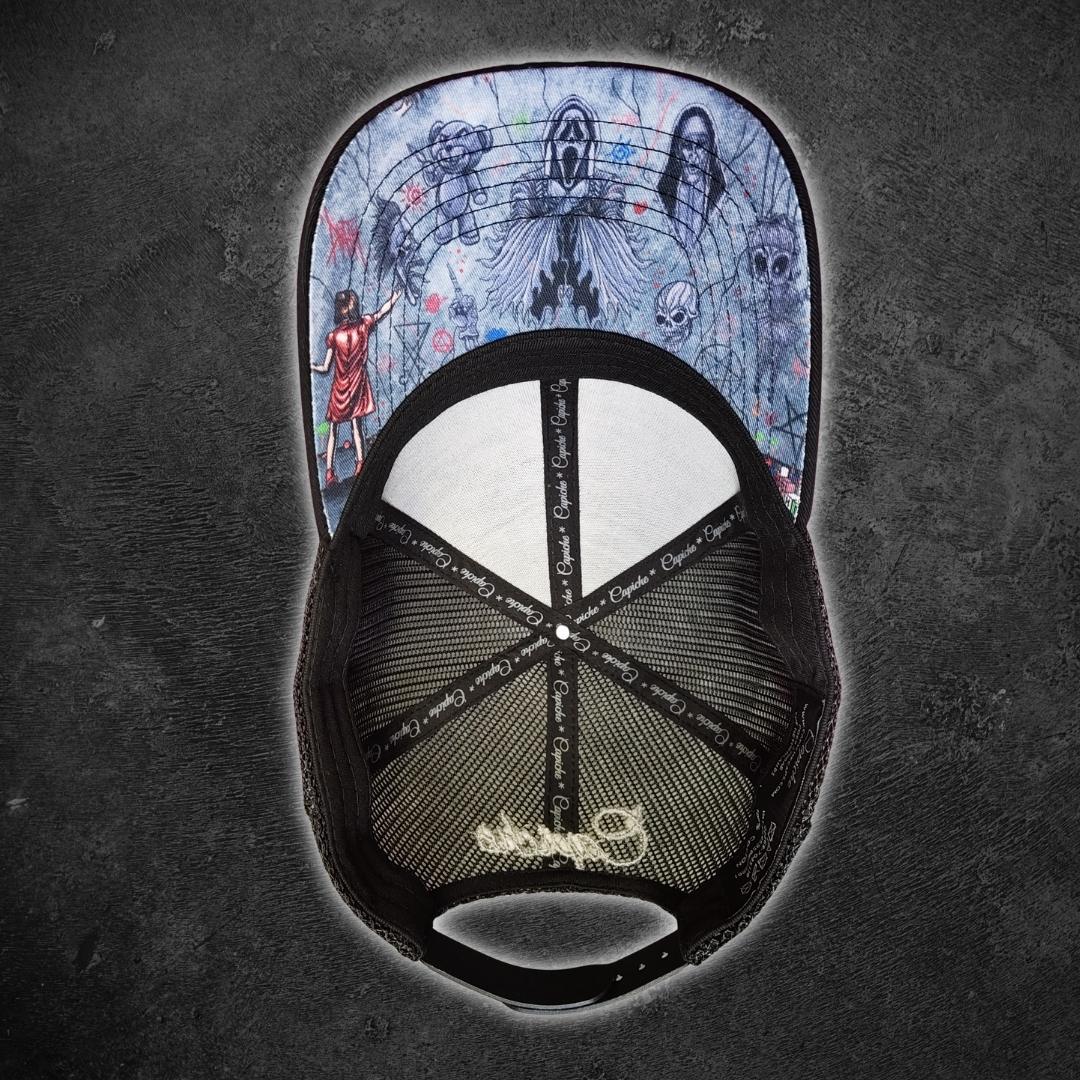 Wall Drawing Trucker Cap - Black