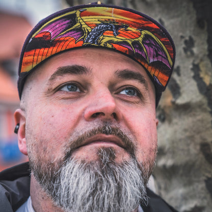 Gorra Snapback Yellow Dragon - Ante morado