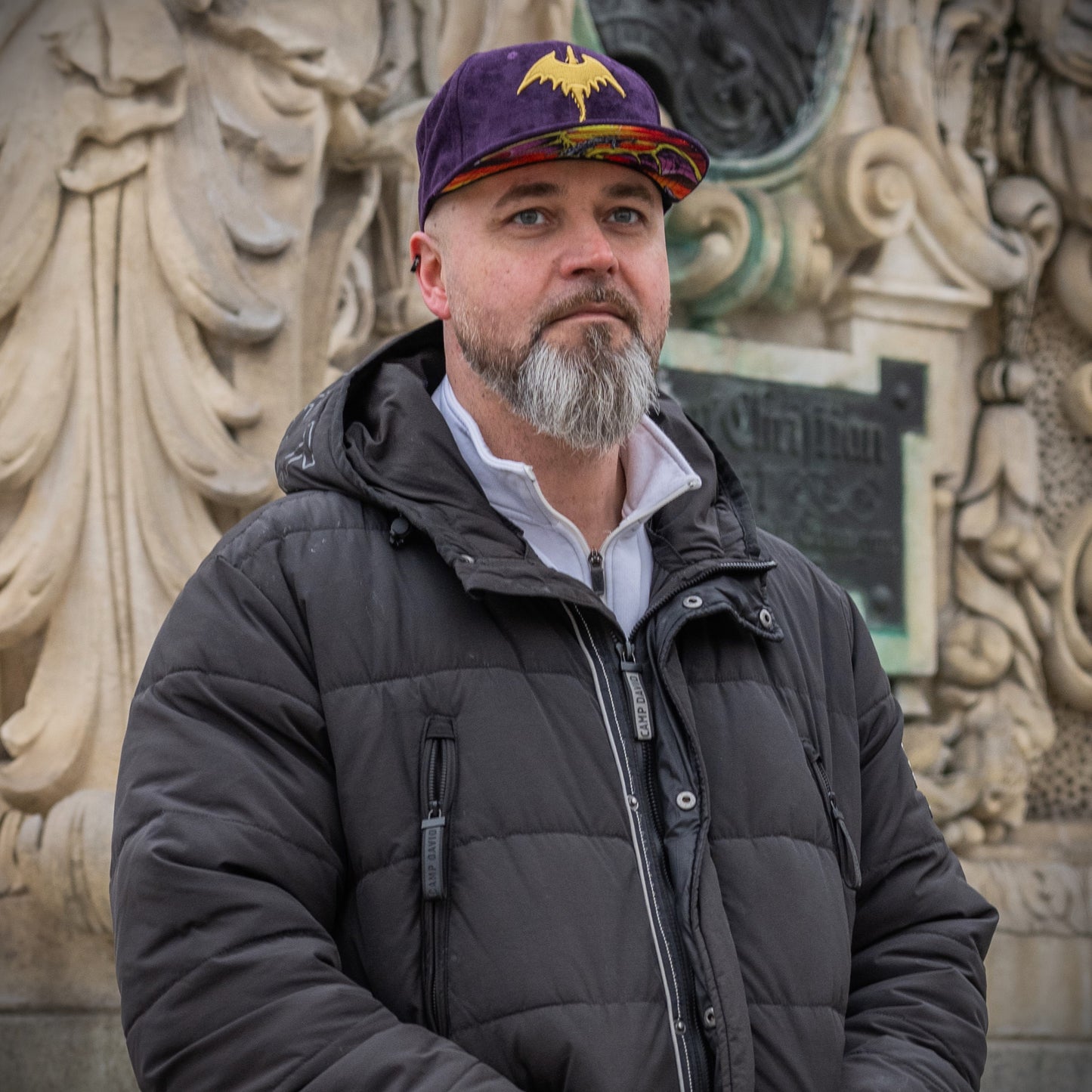 Gorra Snapback Yellow Dragon - Ante morado