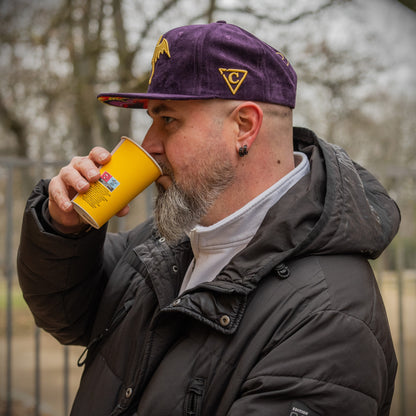 Gorra Snapback Yellow Dragon - Ante morado