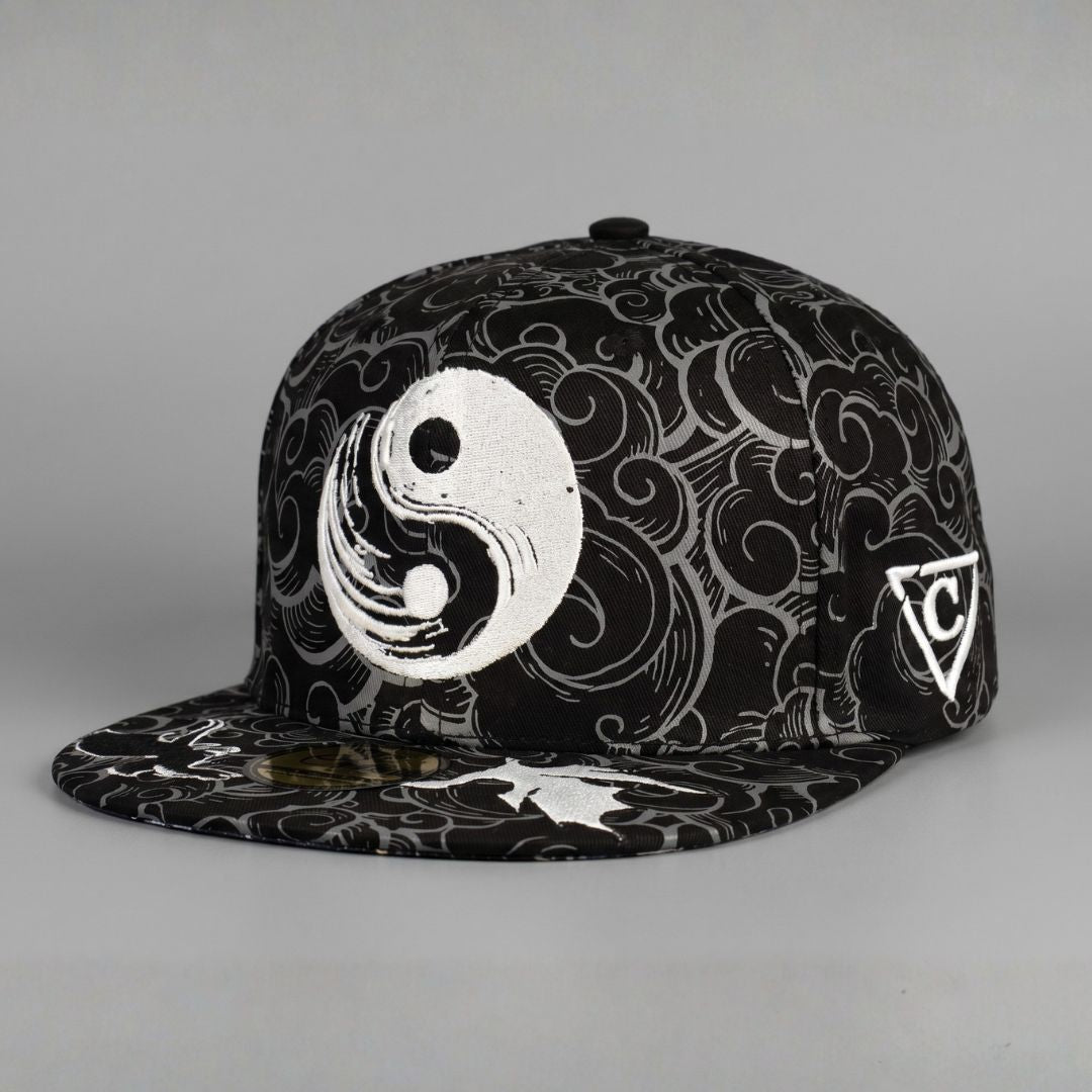 Casquette Snapback Yin Yang - Motif noir et blanc