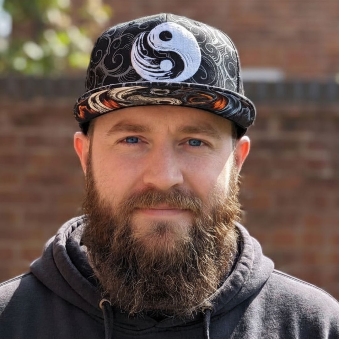 Casquette Snapback Yin Yang - Motif noir et blanc