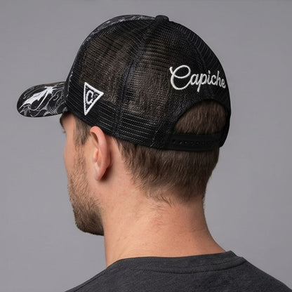 Cappellino Trucker Yin Yang - Motivo nero/bianco
