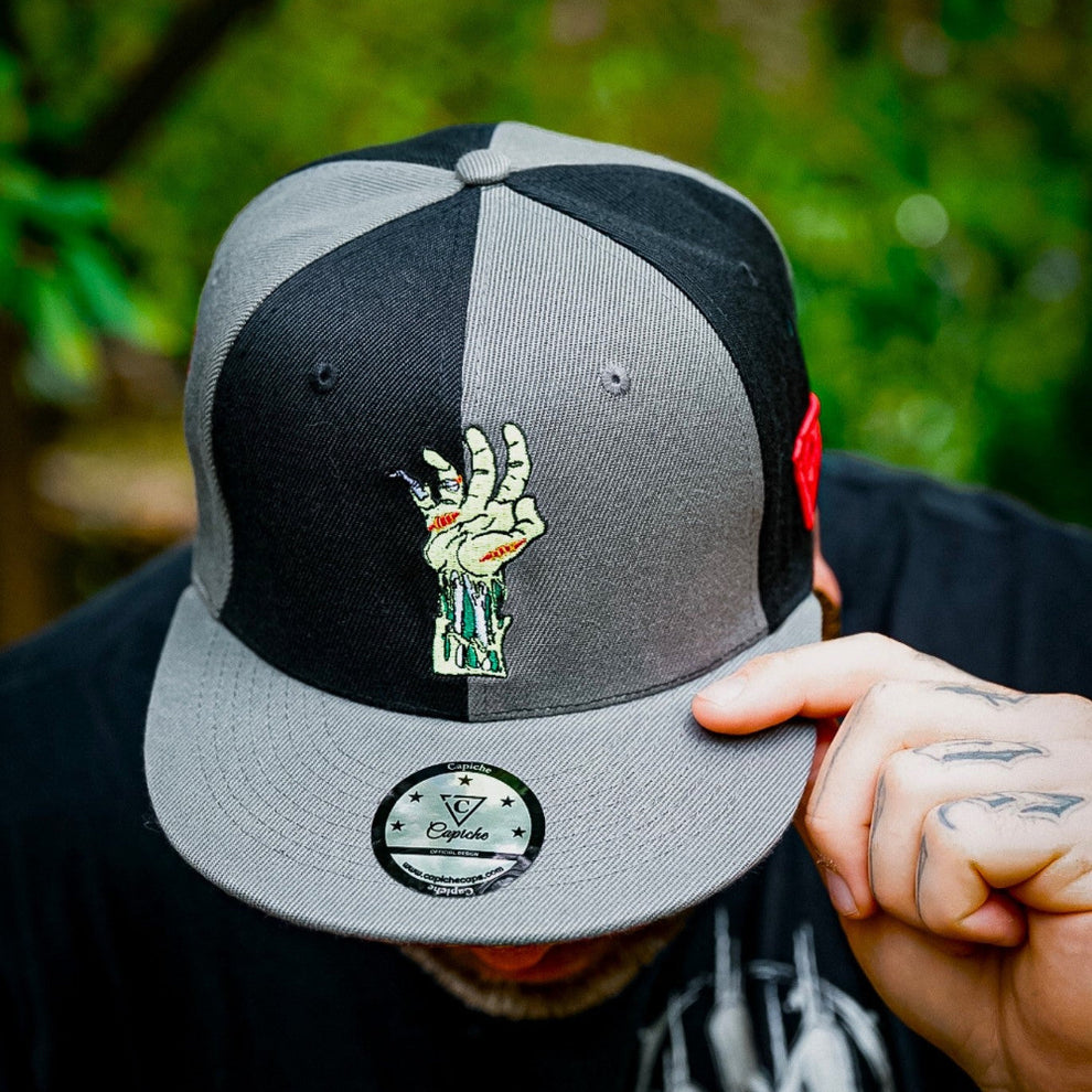 Zombie Killer Snapback - 50/50 Grey/Black | CAPICHE CAPS