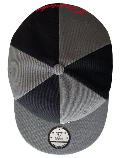 Zombie Killer Snapback Hat 50/50 Grey/Black from Capiche Caps