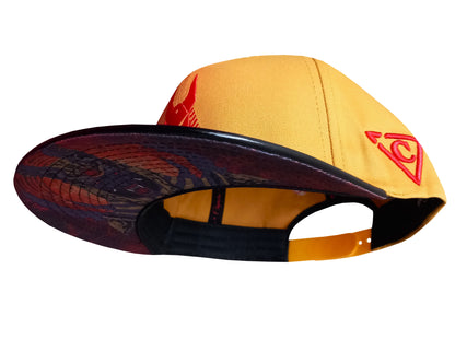 Anubis Snapback - Yellow/Metallic Black - Capiche Caps Black