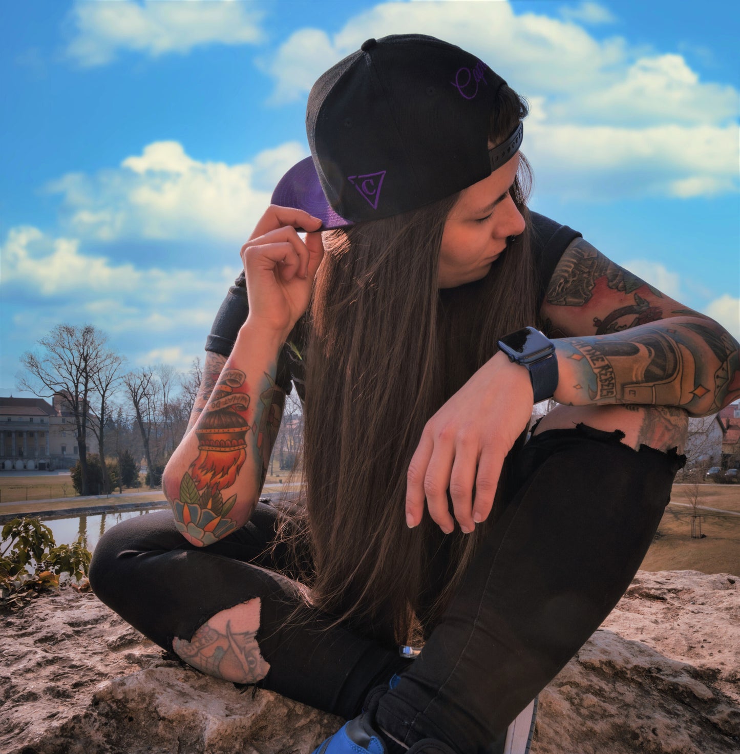 Hydra Snapback - Black/Purple - Capiche Caps Best Sellers