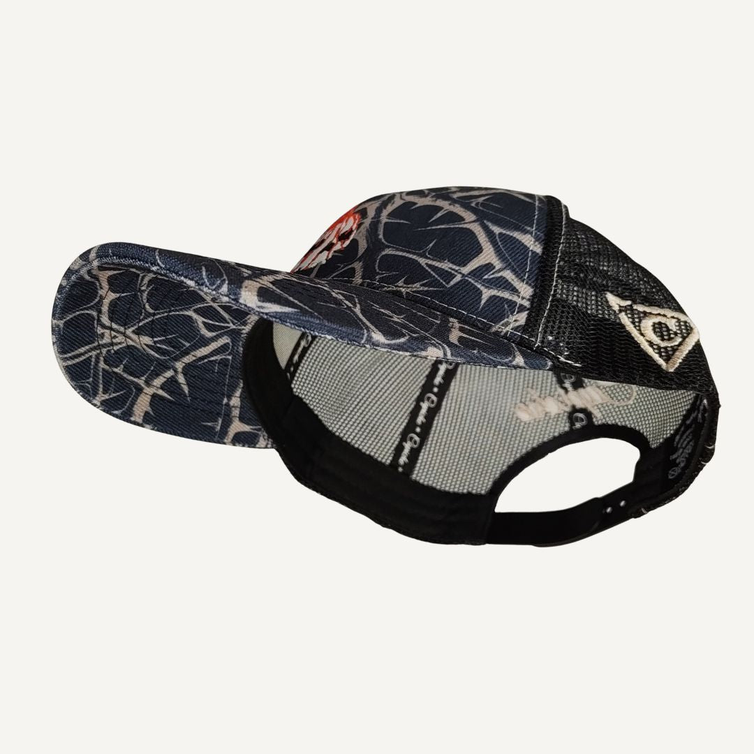 Gorra Trucker Decay - Negra / Beige Ramas