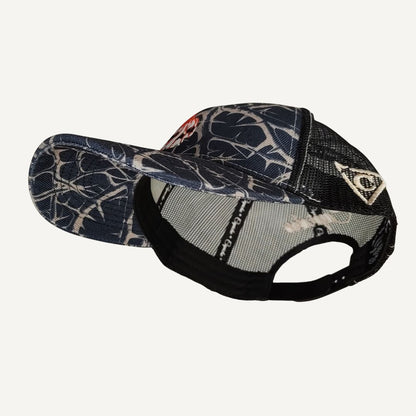 Gorra Trucker Decay - Negra / Beige Ramas