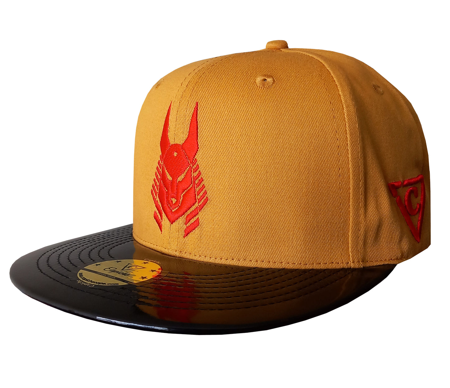 Anubis Snapback - Yellow/Metallic Black - Capiche Caps Black