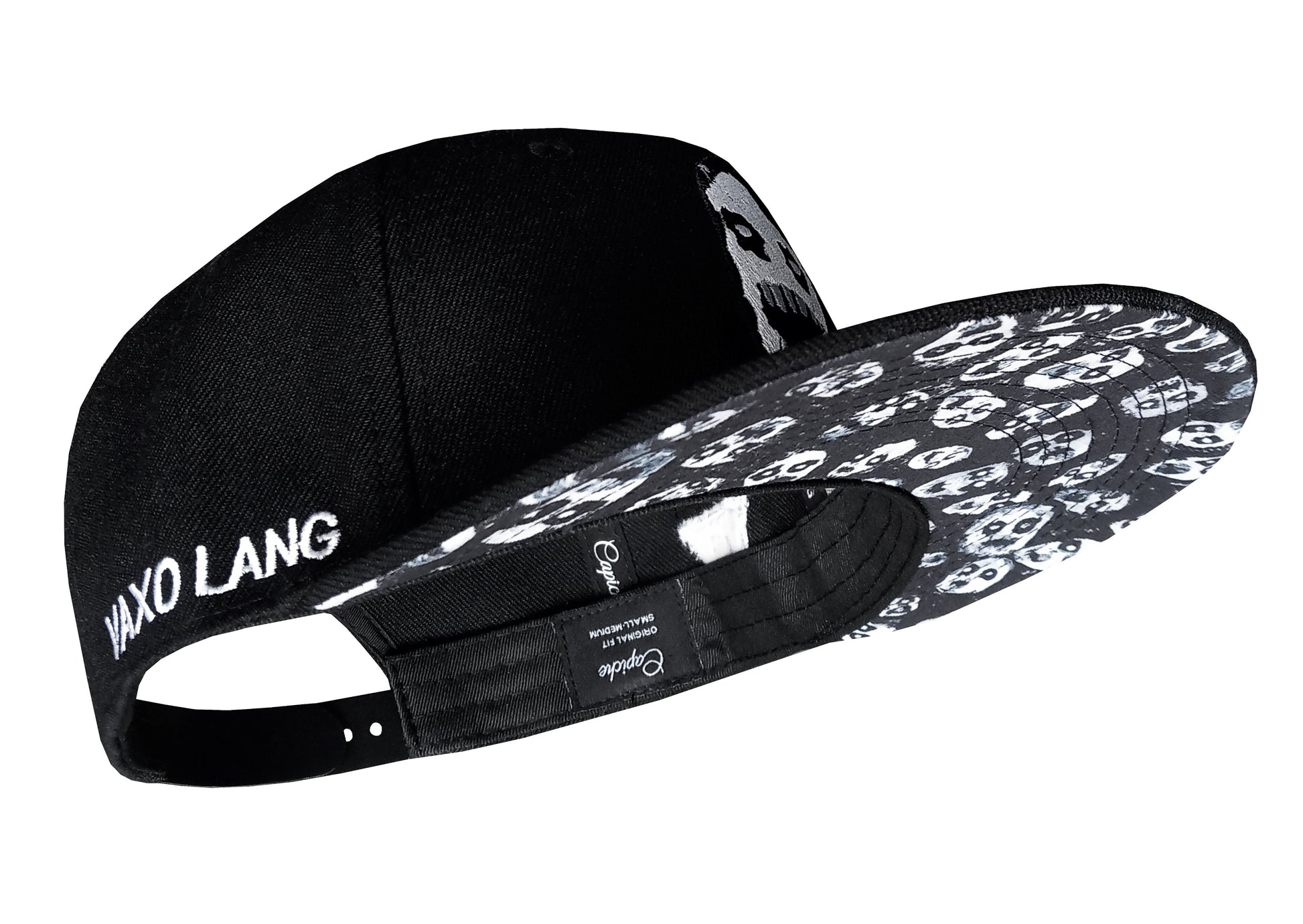 Vaxo Lang x Capiche Collab Snapback - Black - Capiche Caps Black