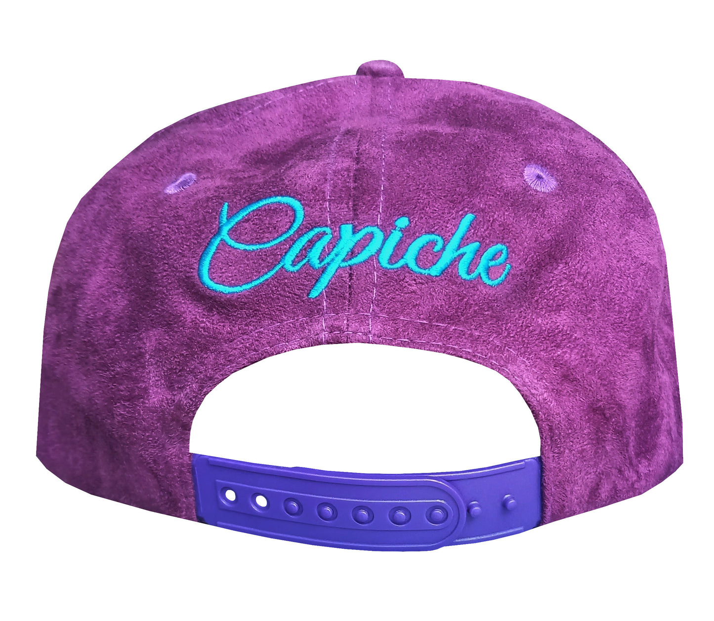 Cursed Family Snapback - Purple/Blue Suede - Capiche Caps Purple