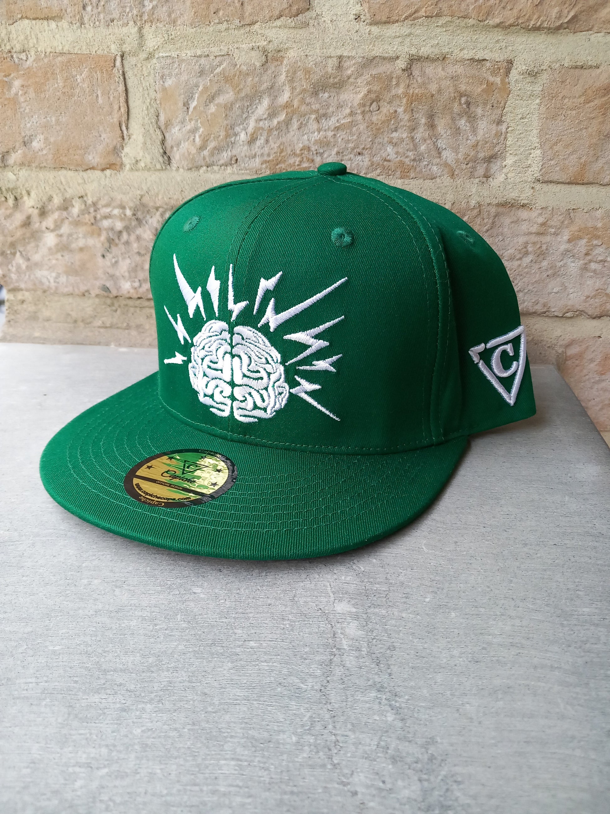 Einstein Snapback - Green - Capiche Caps Mastermind