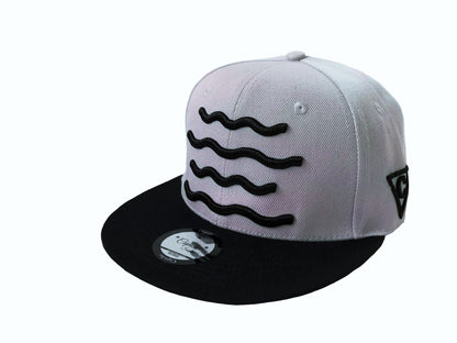 The Kraken Snapback - Grey/Black - Capiche Caps Black