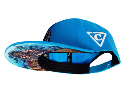 Njord Snapback Child Size - Blue - Capiche Caps Norse Mythology