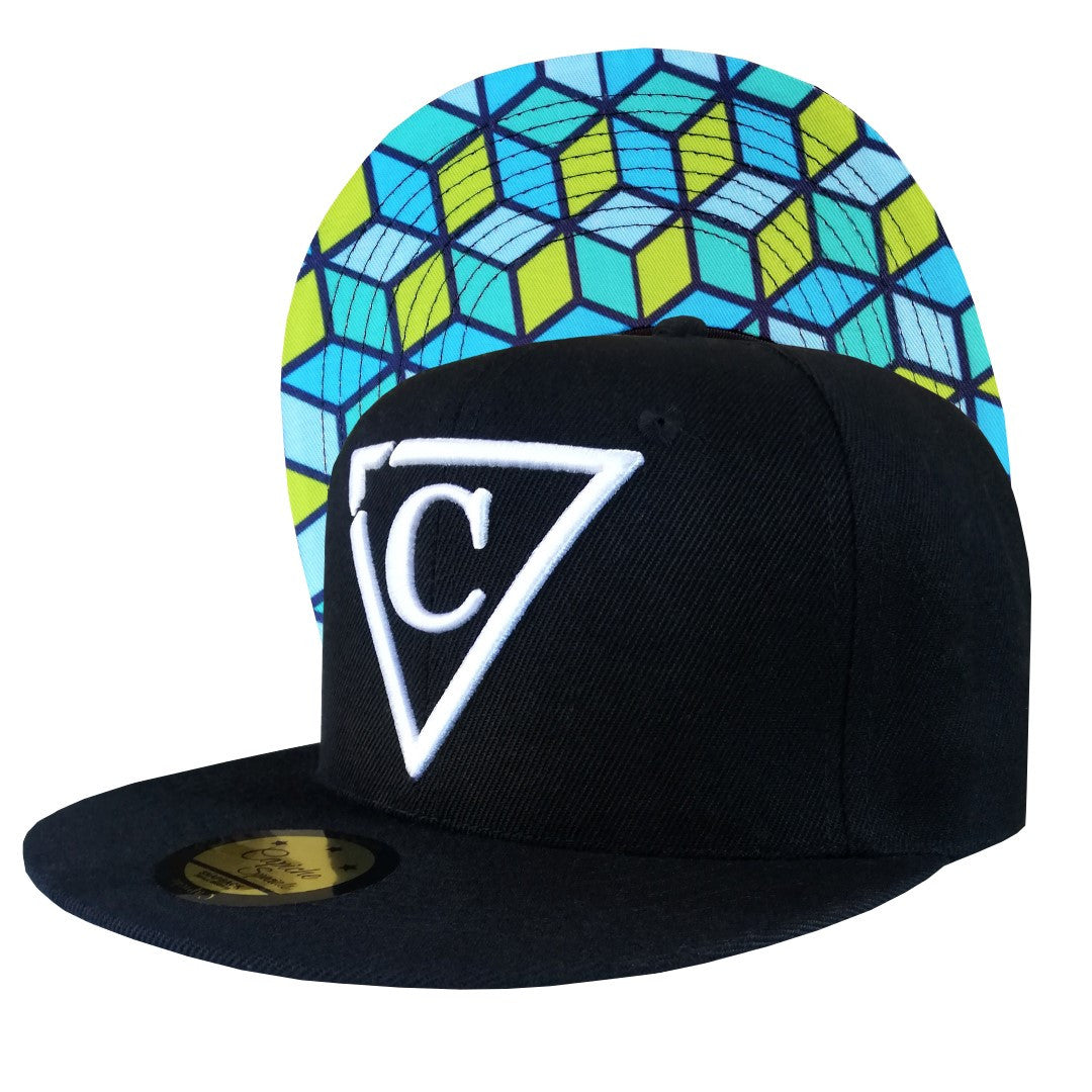 The Cube Snapback - Black - Capiche Caps Snapback