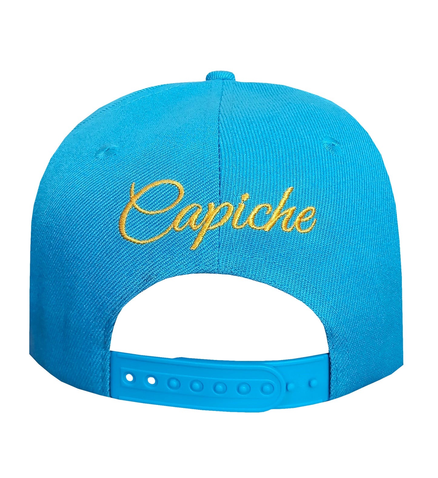 Golden Dragon Snapback - Blue/Gold - Capiche Caps Snapback