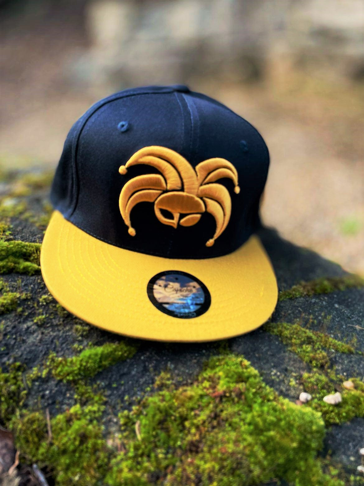 King Clown Snapback - Deep Blue/Yellow - Capiche Caps Clown