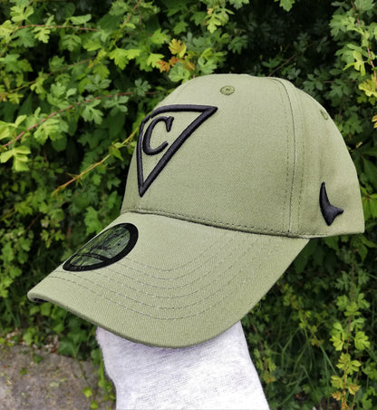 Lucifer Curved Baseball Cap - Green - Capiche Caps Curved Cap